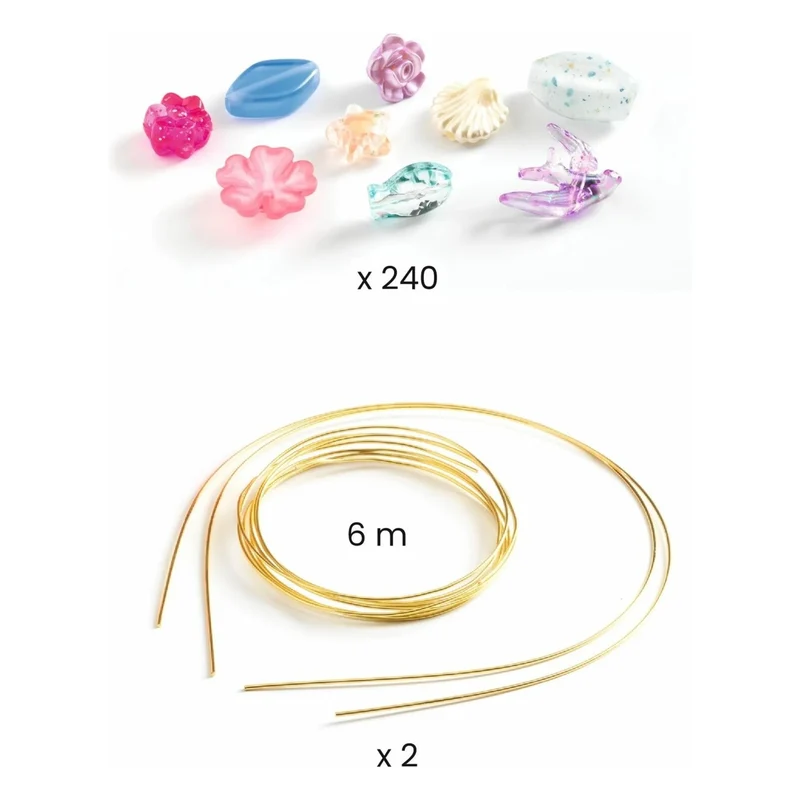 Duo de Tiares Bleu – Kit Créatif Princesse à Fabriquer avec Perles