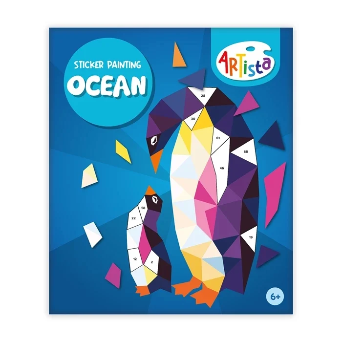 Livre Sticker Painting Océan – Activité Créative Autocollants pour Enfants