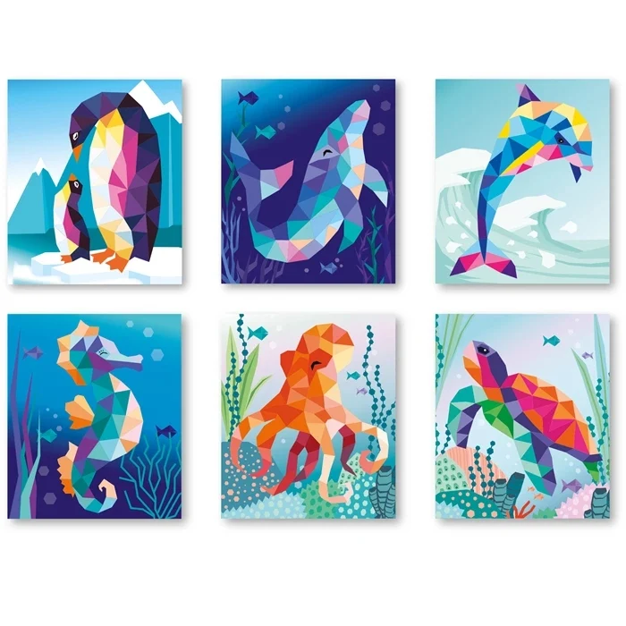 Livre Sticker Painting Océan – Activité Créative Autocollants pour Enfants