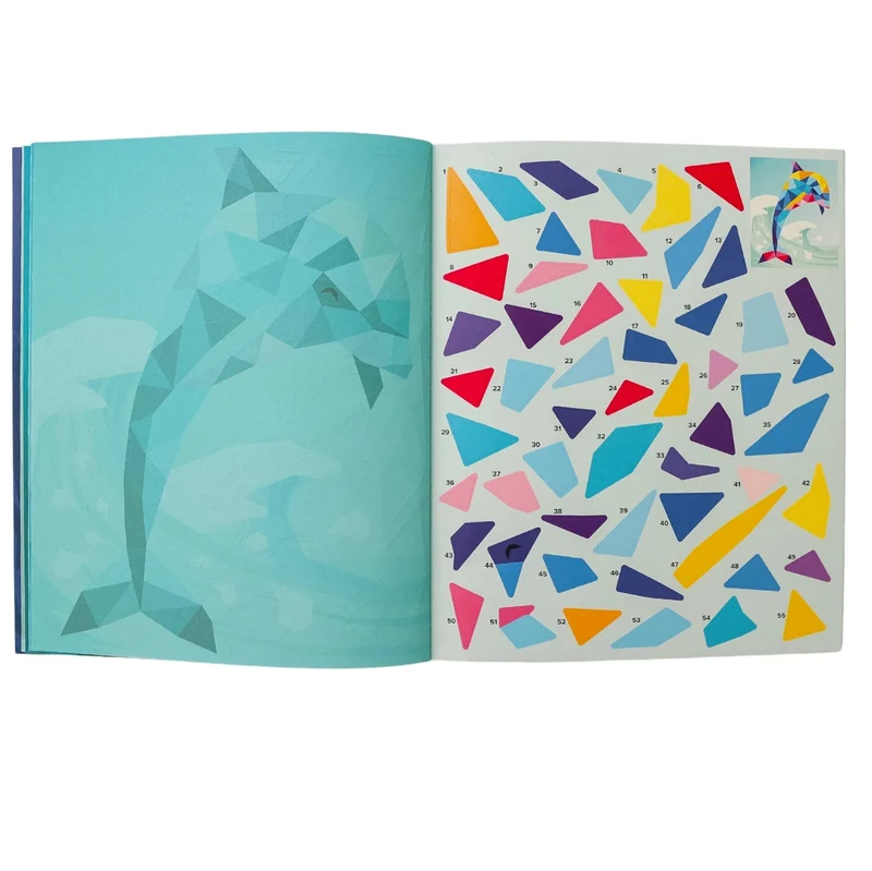 Livre Sticker Painting Océan – Activité Créative Autocollants pour Enfants