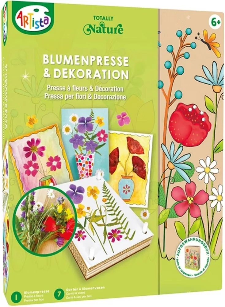 Presse à Fleurs & Décoration Artista – Kit Créatif Fleurs Pressées