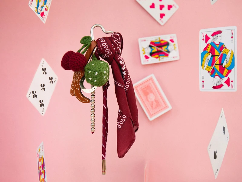 Kit DIY Crochet Bag Charms Cherry Cowboy – Coffret Crochet Débuta