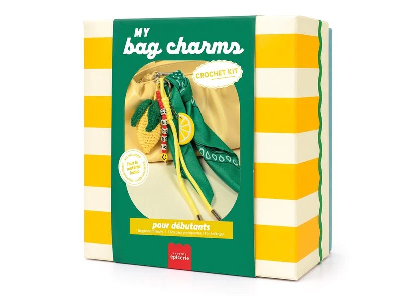 Kit DIY Crochet Bag Charms Dolce Vita – Kit Crochet Débutant Citron