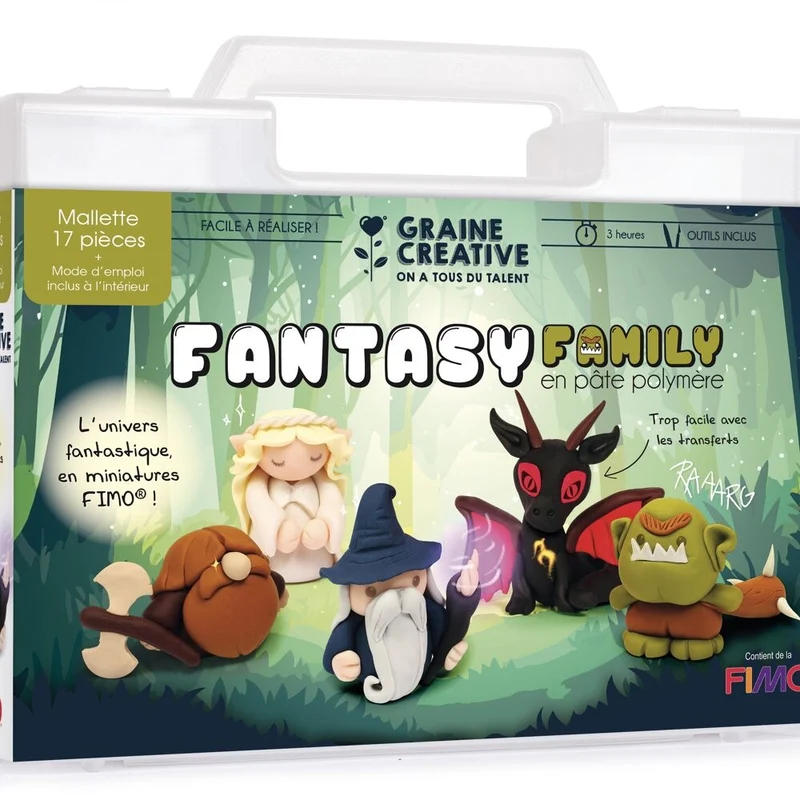 Mallette FIMO Fantasy Family – Créez 5 Personnages Fantastiques