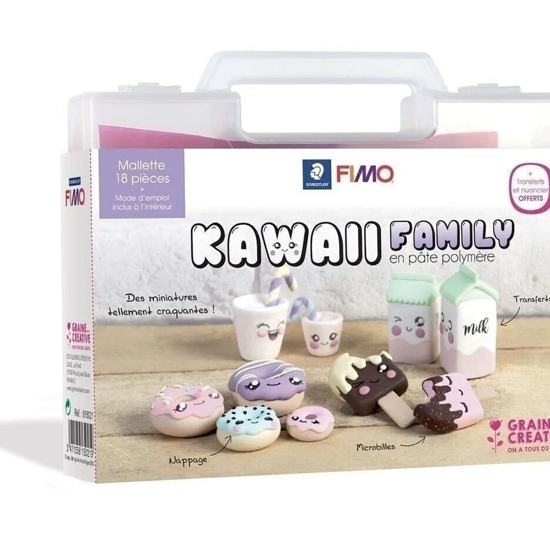 Mallette FIMO Kawaii Family – Création Donuts & Figurines Kawaii