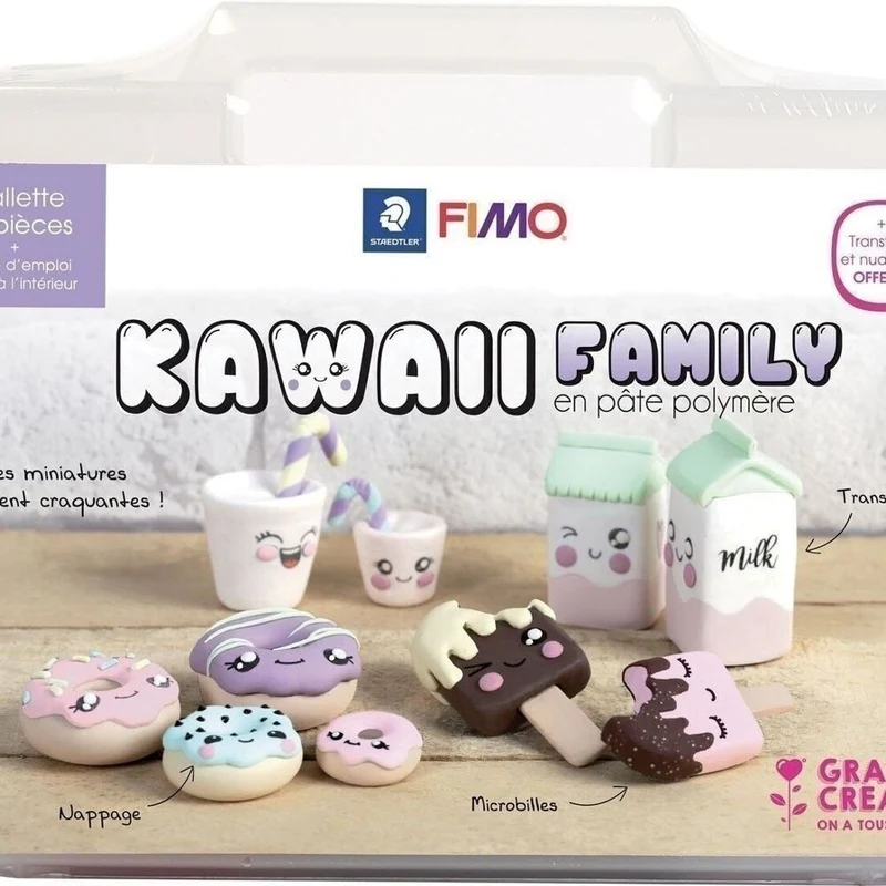 Mallette FIMO Kawaii Family – Création Donuts & Figurines Kawaii