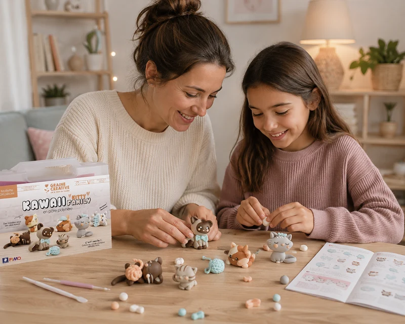 Kit FIMO Kawaii Chats – Créez d’Adorables Figurines en Pâte Polymère