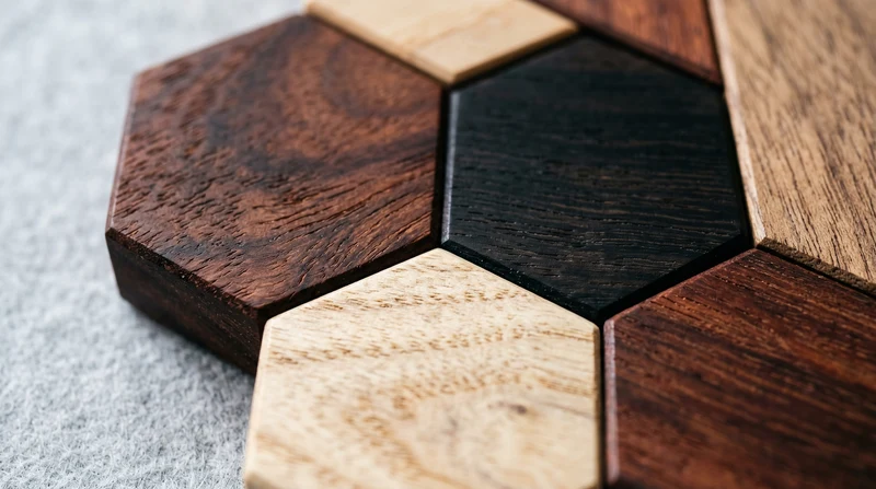 Tangram Hexagone en Bois Montessori Puzzle