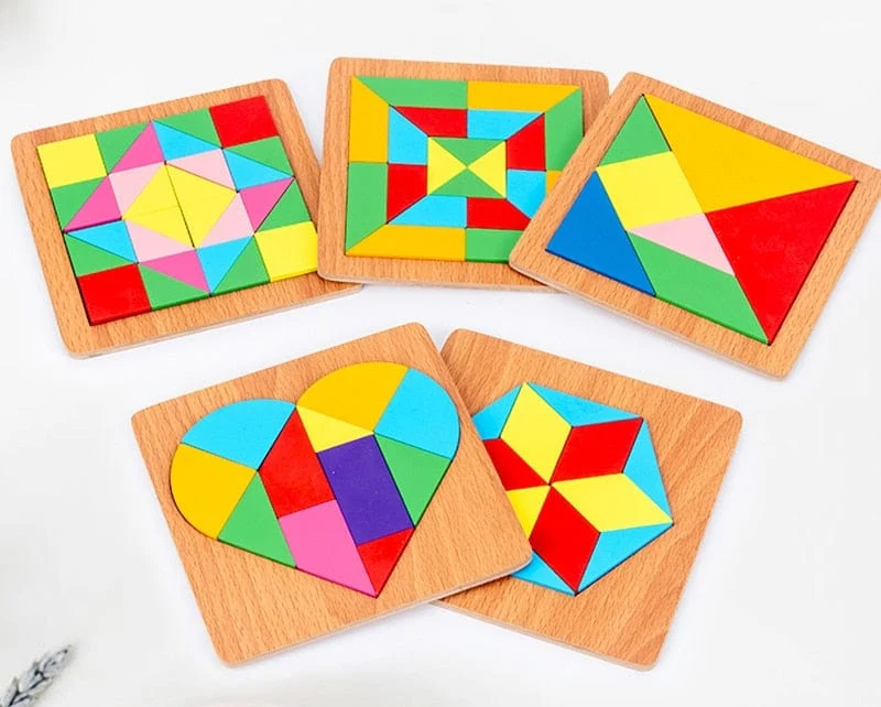 Puzzle Tangram Montessori Formes Géométriques
