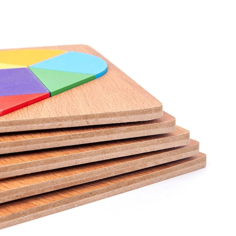 Puzzle Tangram Montessori Formes Géométriques
