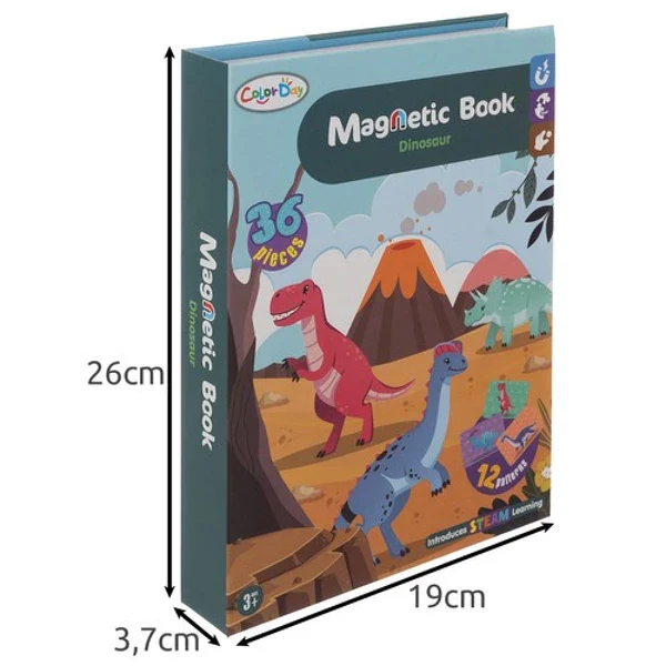Puzzle dinosaure 3 ans magnétique – puzzle éducatif en boîte