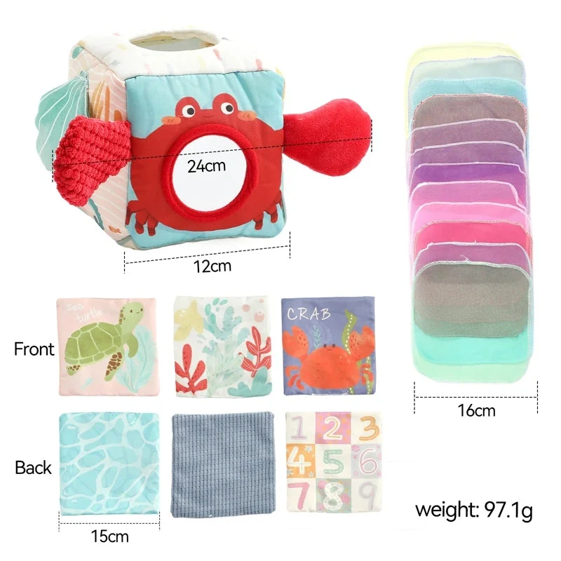Boîte à mouchoirs magique - Jouet Montessori pour bébé
