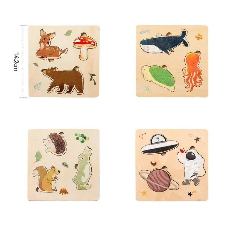 Puzzle Tangram en Bois – Éducation Cognitive