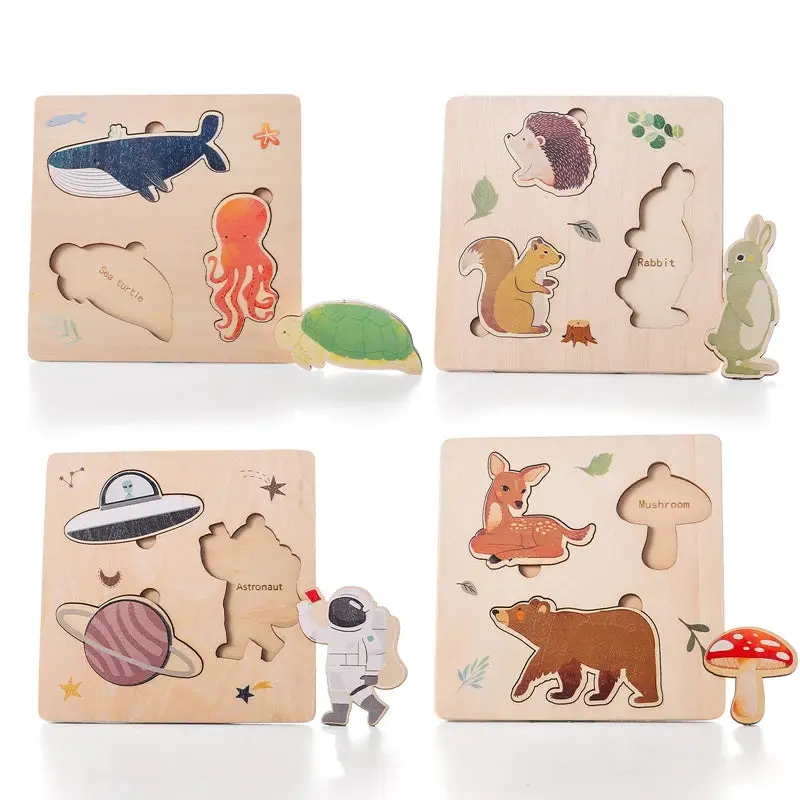 Puzzle Tangram en Bois – Éducation Cognitive