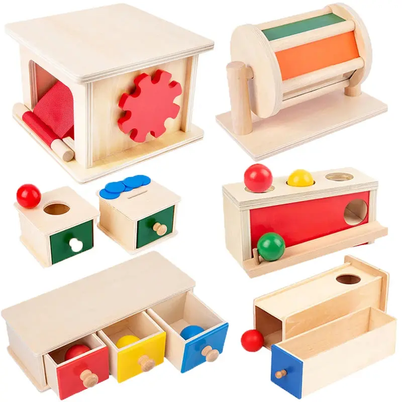 Jouets Montessori en Bois – Développement Sensoriel