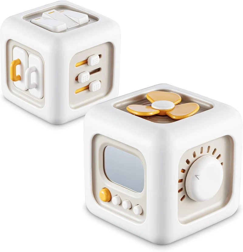 Cube sensoriel Montessori