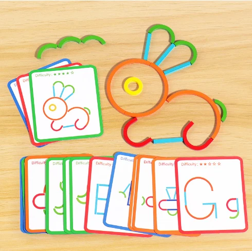 Montessori Masterpieces: Rods and Ring Construction Set