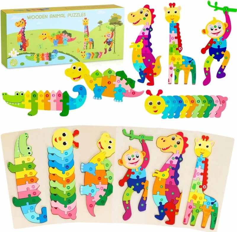 Meilleure Vente: Puzzles d'Animaux (6 pack)