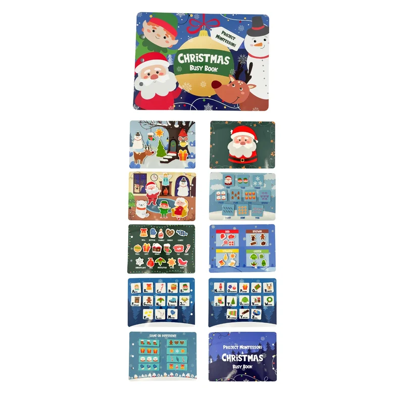 Montessori project Christmas job book