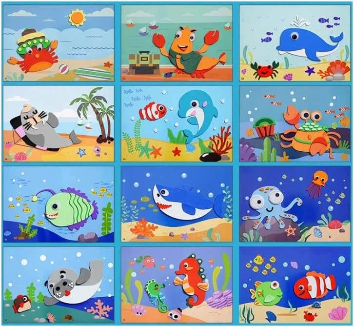 3D sticker puzzles (12 leaves)