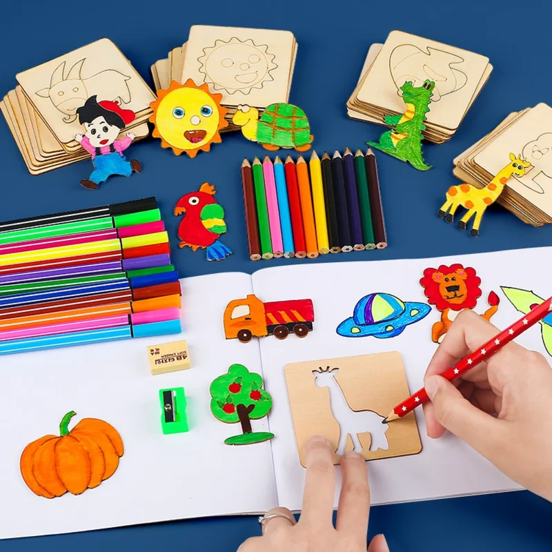 Montessori DIY drawing templates (20 pieces)