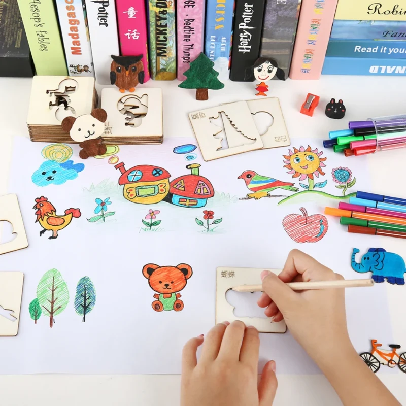 Montessori DIY drawing templates (20 pieces)
