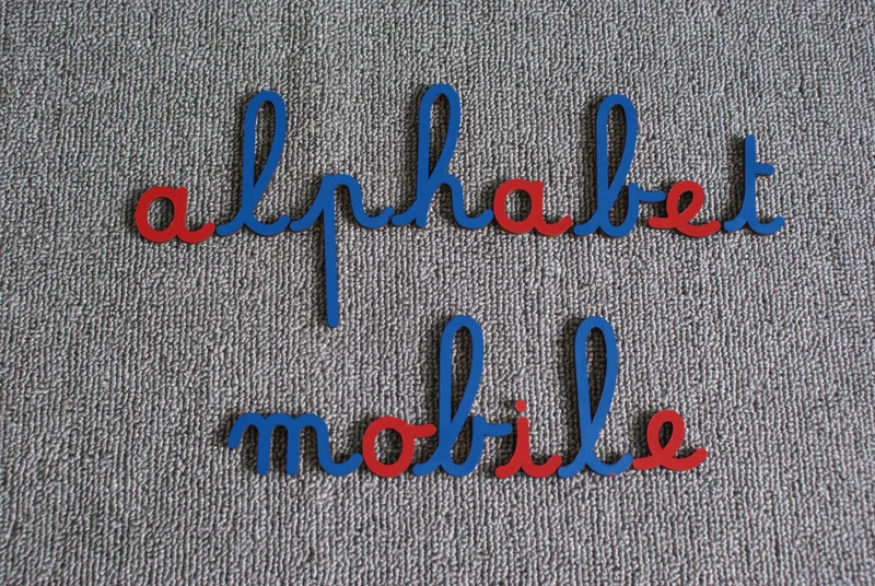Lettres mobiles Montessori en bois