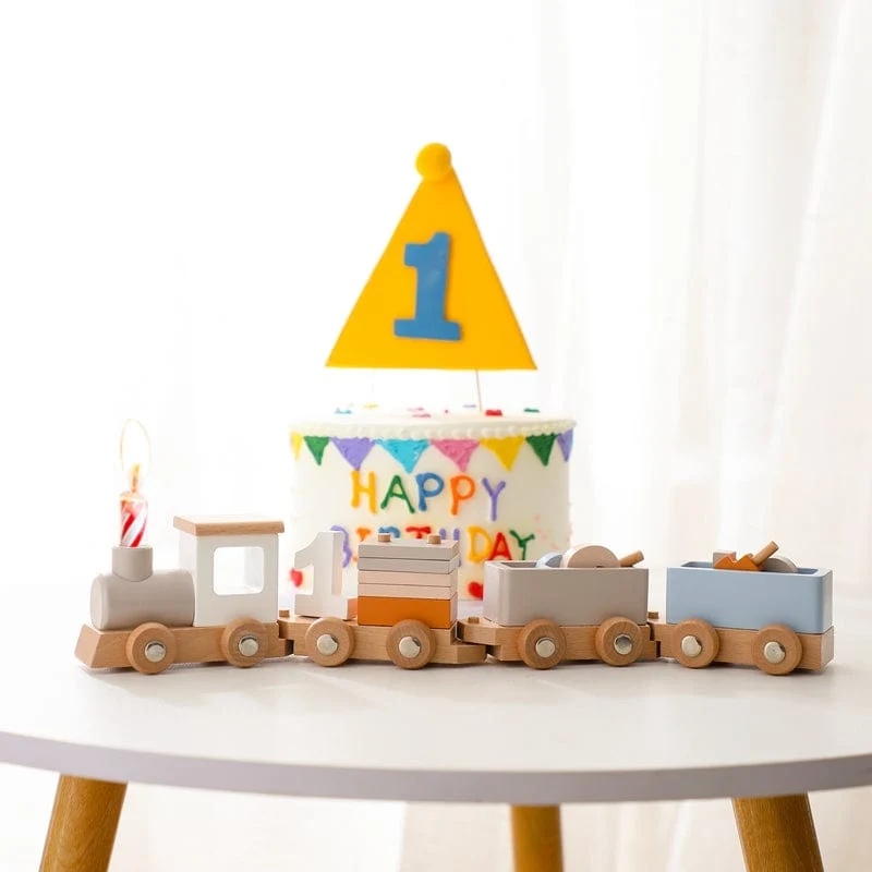 Train Montessori en Bois