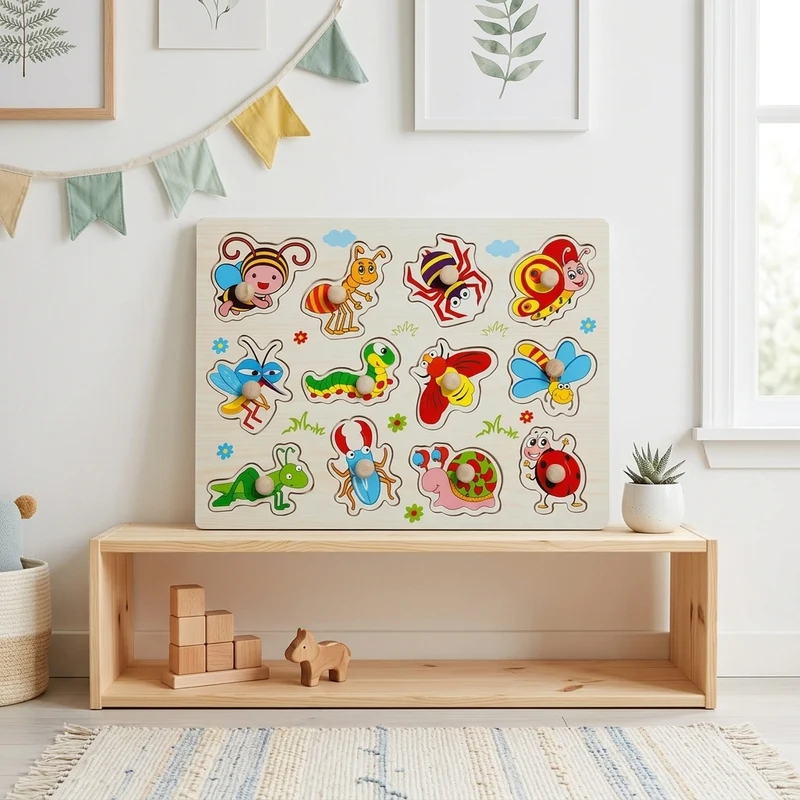Plateau Montessori pour l'étude des insectes - Montessori