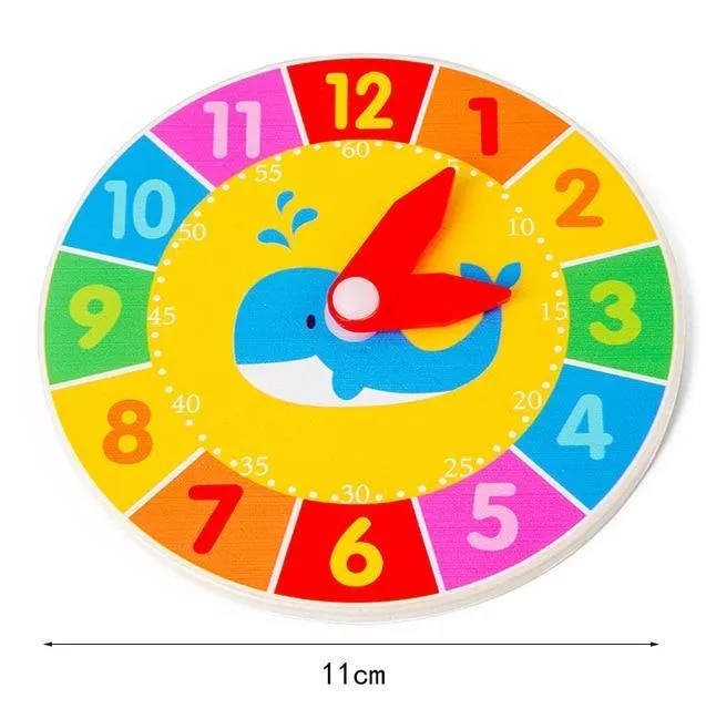 Horloge Éducative Montessori Baleine