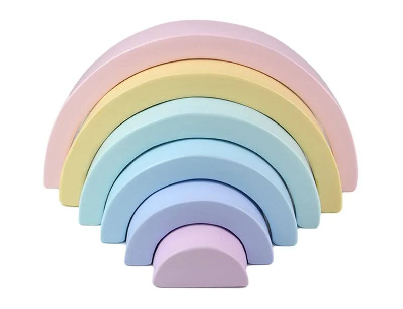 Arc-en-ciel Pastel Montessori Kids