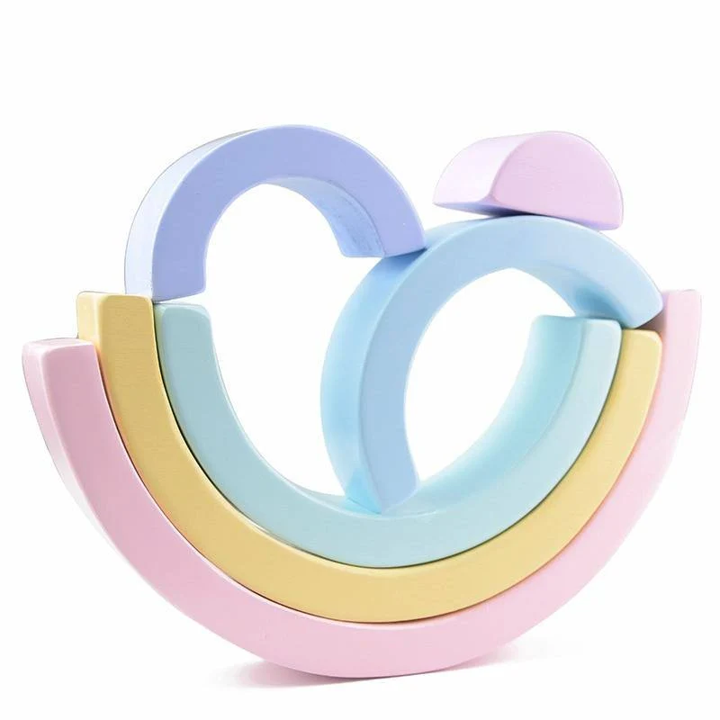 Arc-en-ciel Pastel Montessori Kids