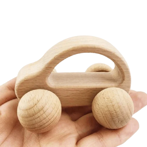 Hochet Voiture en Bois Montessori Deluxe