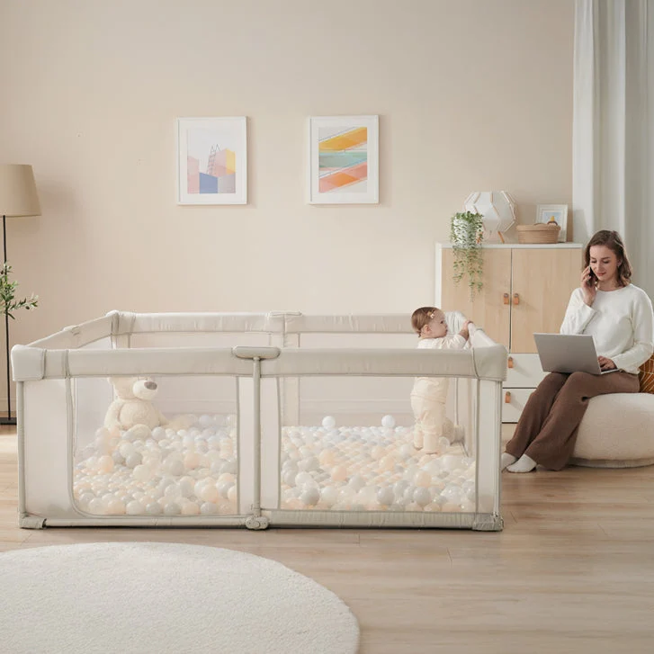 Parc pour bébé portable à installation instantanée et jardin de jeu