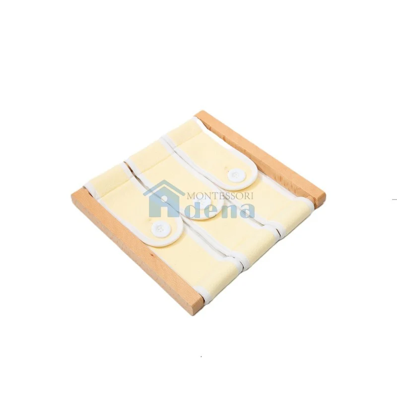 Adena Montessori Practical Life activity Large Buttons Dressing Frame