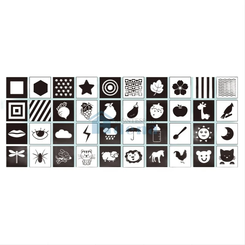 Black and White Cards