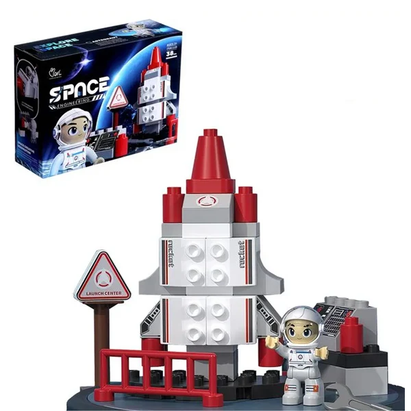 Jeu de blocs d’ingénierie spatiale 38 pcs