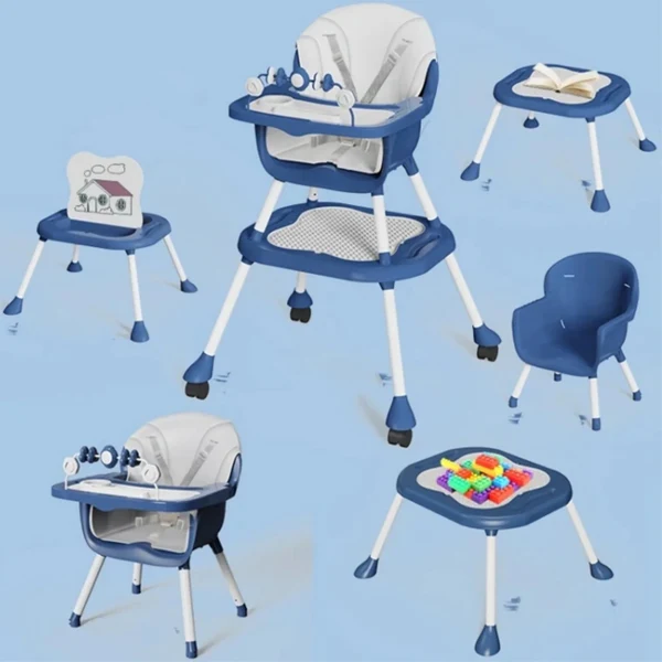 BABYIP - Table et chaise de repas pour bébé 5 en 1