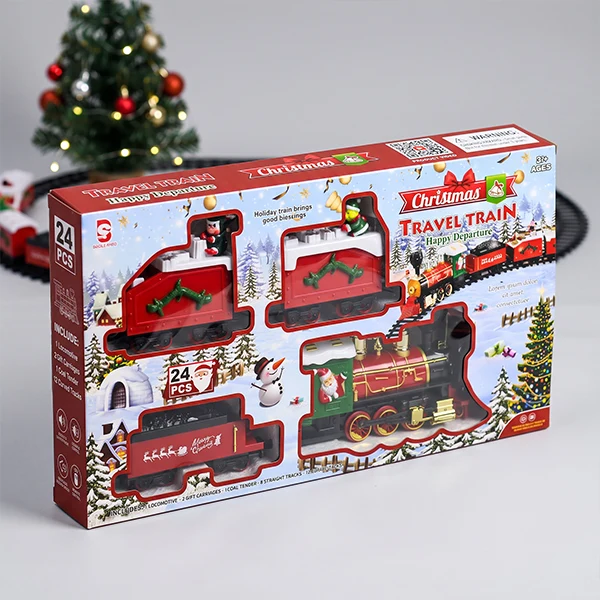 Train géant de Noël