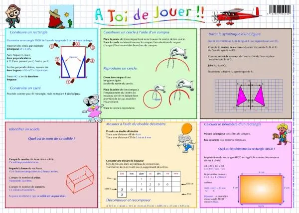 Placemat Geometry (French) / Napperon de Géométrie
