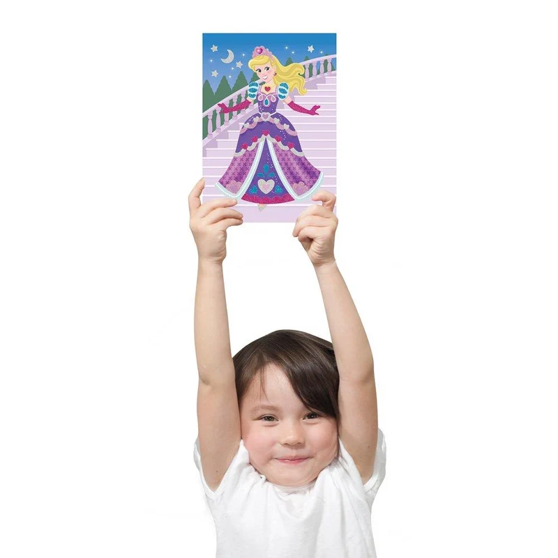 Melissa & Doug Mess-Free Glitter Princess & Fairy Scenes / Scènes de princesses et de fées pailletées sans dommage