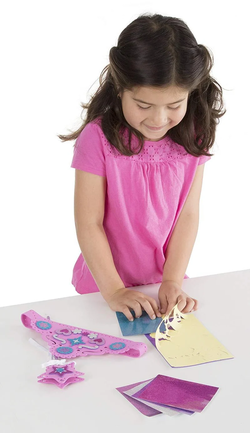 Melissa & Doug Mess-Free Glitter Foam Tiara & Wand / Diadème et baguette en mousse pailletée sans dommage