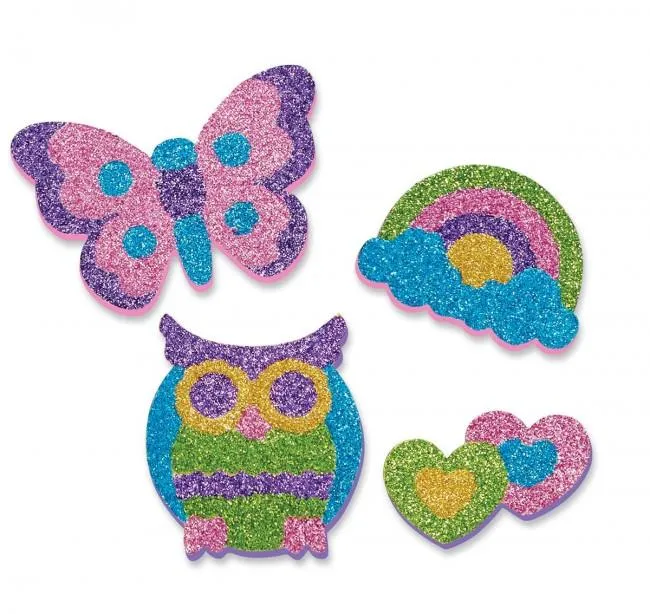 Melissa & Doug Mess-Free Glitter Friendship Foam Sticker / Autocollant en mousse pailletée sans dommage, symbole d'amitié