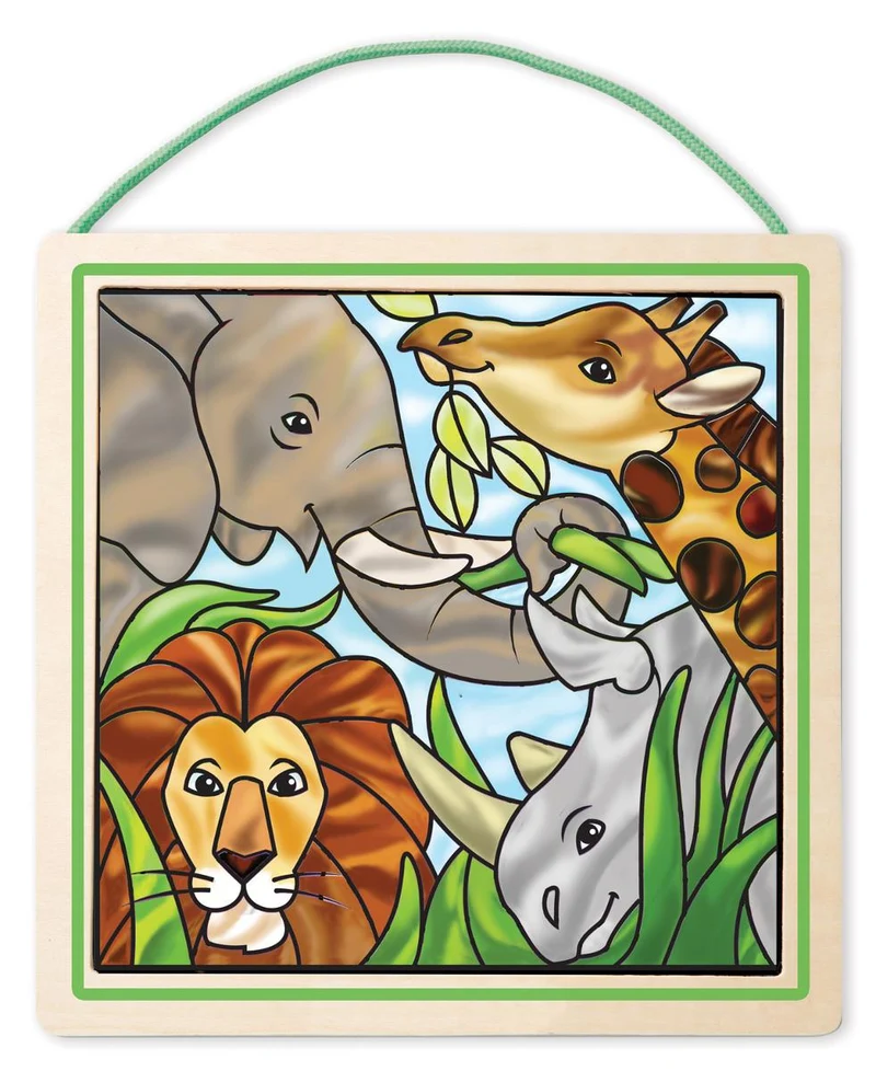 Melissa & Doug Stained Glass Safari / Safari en vitrail