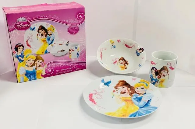 Disney Princess Dinnerware Set / Service de table Princesse (3 pcs)