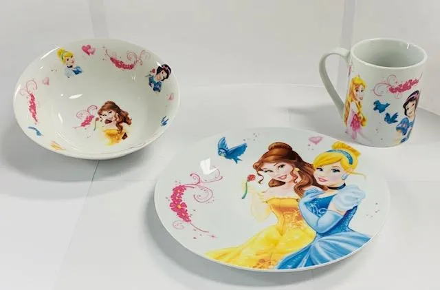 Disney Princess Dinnerware Set / Service de table Princesse (3 pcs)