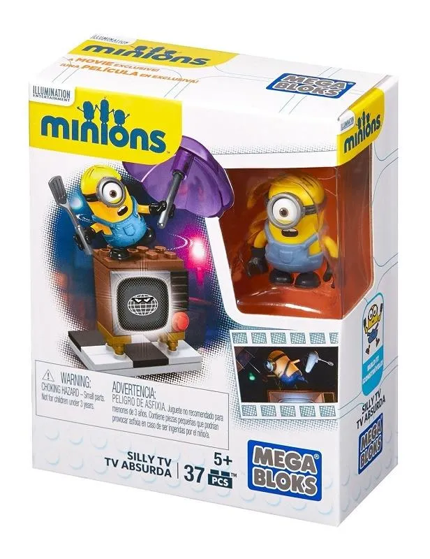 Mega Construx Minions Silly TV Figurine / Figurine télé rigolote