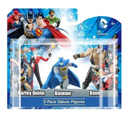 DC 3-Pack Figure Set / Ensemble de 3 figurines (Harley Quinn, Batman, Bane)