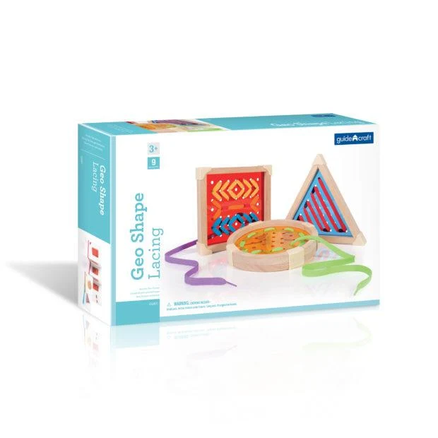 Guidecraft Geo Shape Lacing / Laçage en forme géométrique