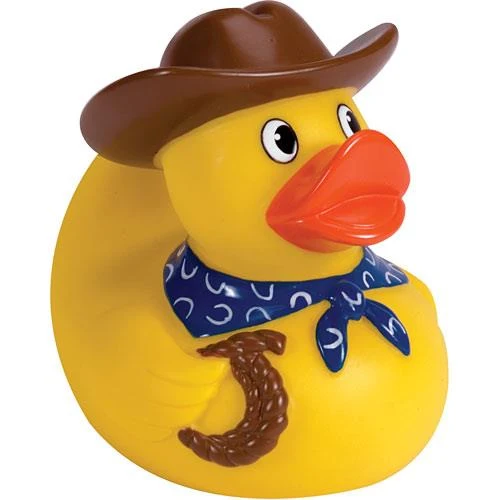 Schylling Rubber Duck Cowboy (Brown) / Cowboy de Canard en Caoutchouc (Brun)
